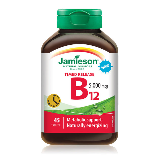 Jamieson Vitamin B12 5,000 Mcg | Timed Release – Jamieson Vitamins